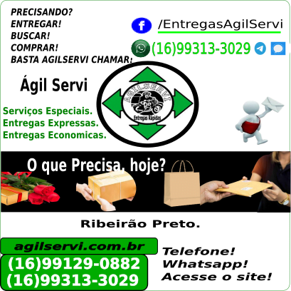 Empresa de entregas rápidas em Ribeirão Preto é Agilservi motoboy, entregamos documentos e encomendas.